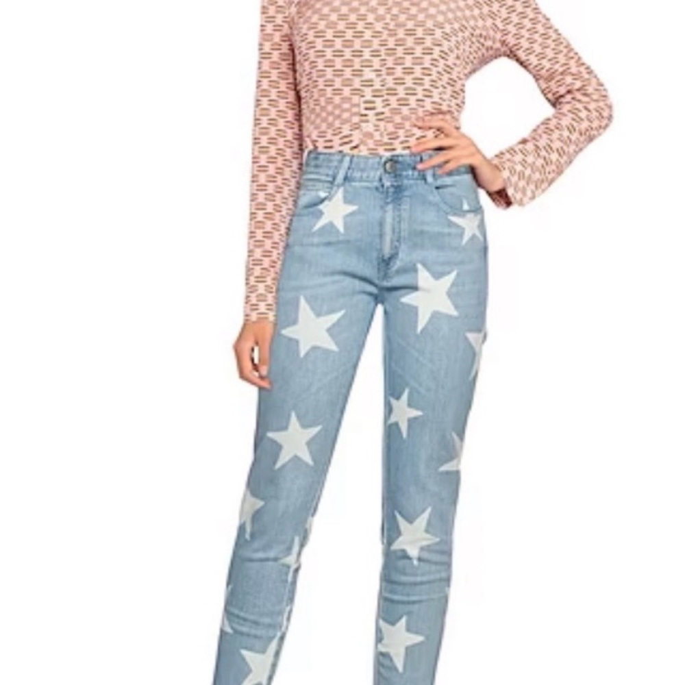 Stella McCartney, Women’s Star Print Jeans, Size 27